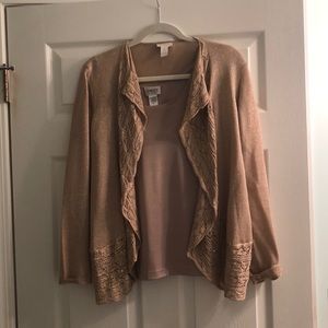Gold Chicos size 1 sweater set (sweater and tank)